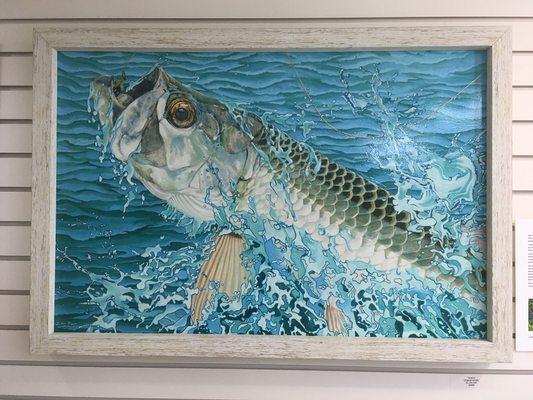 Original Tarpon Painting by Jim Fair