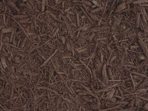 Dyed brown mulch