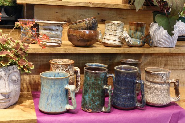 Locally made pottery