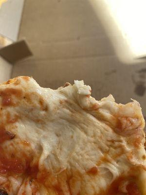 Cheese pizza- raw dough