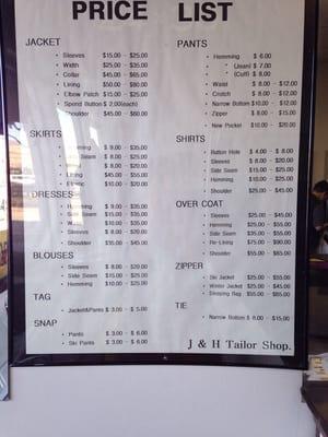 Prices