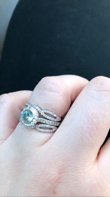 how my ring looks after being serviced by River Fine Jewelry.