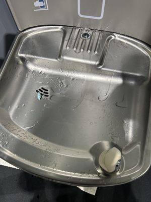 Gum in the water fountain