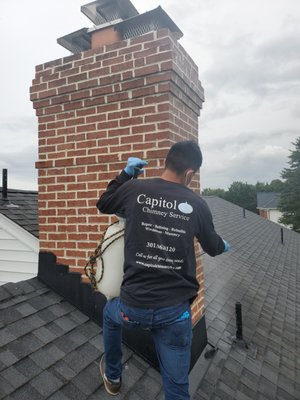 Cleaning and sealing your chimney is routine maintenance. Call us to find how how you can help preserve your brick/masonry chimney!