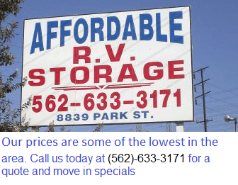 Affordable Rv Storage