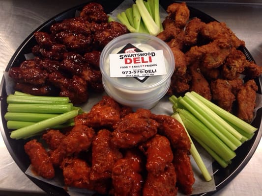 Wings platter are a BIG hit at any party.