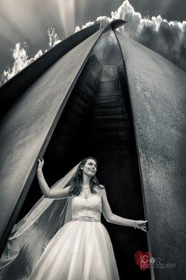 Artistic bridal photography