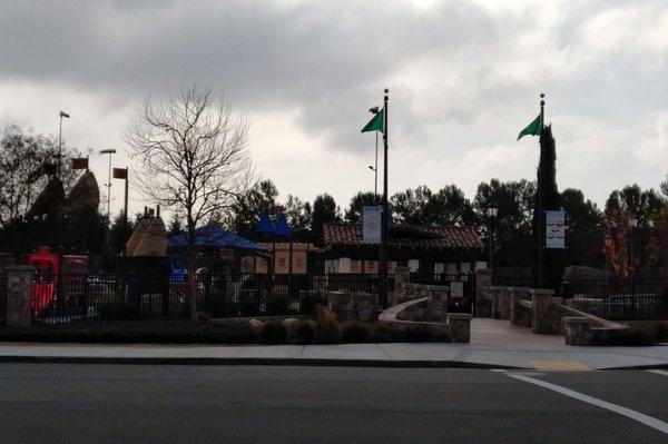 Awesome playground! Looks like a mini-golf course :-)