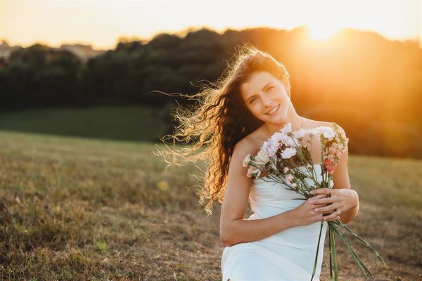 Golden hour field photos for this senior!