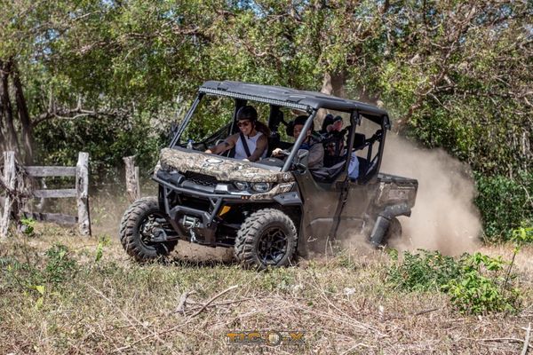 One of our Can-Am defenders equipped w/ Kenwood Radio out on a tour (I own a tourism Co)