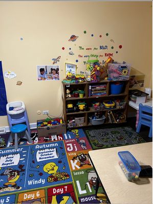 Our colorful 3 yr old room.