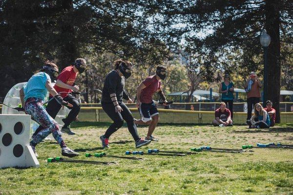 Archery Tag party for corporate events.