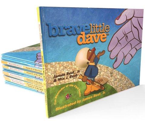 Children's book design and illustration for big j books. Brave little Dave is a fun reminder if the 23rd psalm. By James & Mia Best.