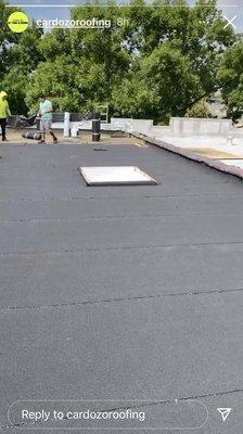 Completely repaired roof