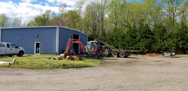 Excavator for demo work.