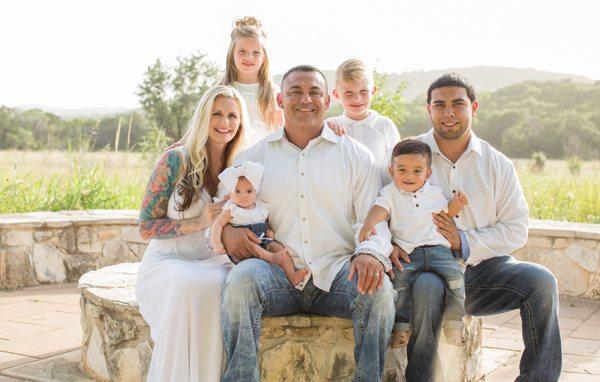 A beautifully composed family photo in LA.