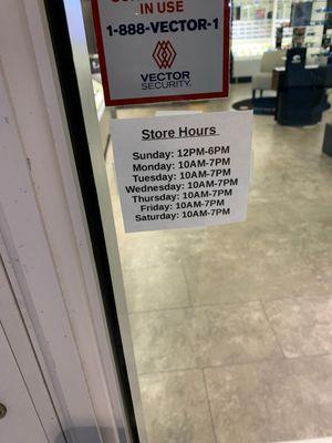 Store Hours