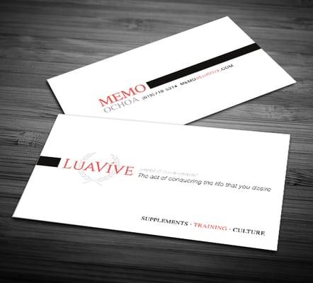 Luavive Business Cards