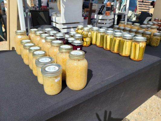 Sauerkraut, pickels and greenbeans