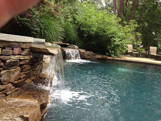 Custom water features for pools, ponds, etc.