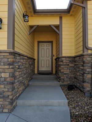 Front entry way. Looks so much better now.