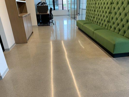 Interior Polished Concrete in Commercial Offices