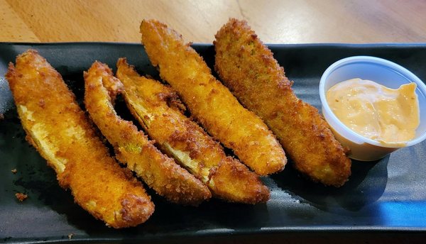 Fried Pickle Spears, $7 – 4 Stars