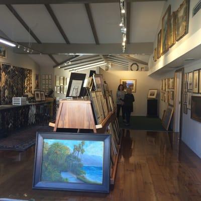 I am delighted to have 5 of my 9x12 pastel abstracts at this incredible gallery of Plein air masters hidden in Montecito.