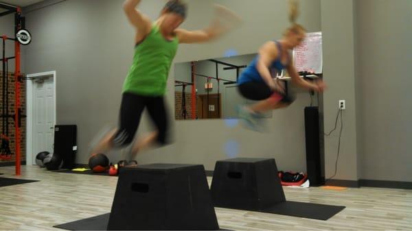 Boot camp and plyo boxes! Whooo hoooo