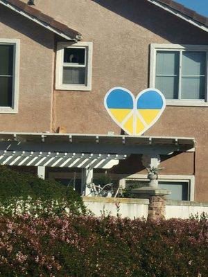 Support for Ukraine on a house!