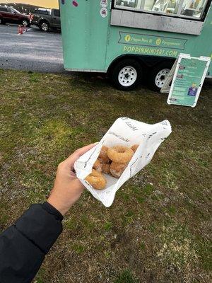 Cinnamon sugar mini donuts