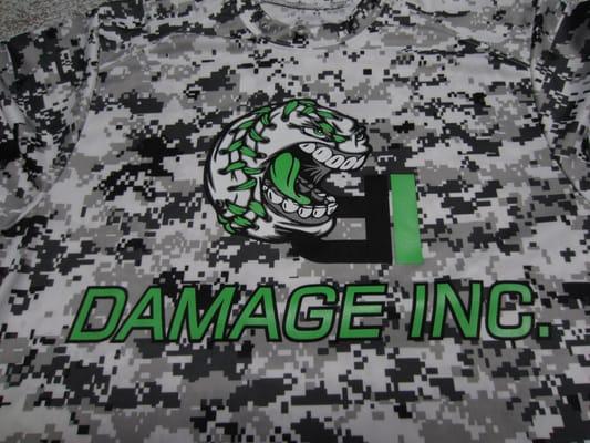 Screen Printing on digital camo dri fits