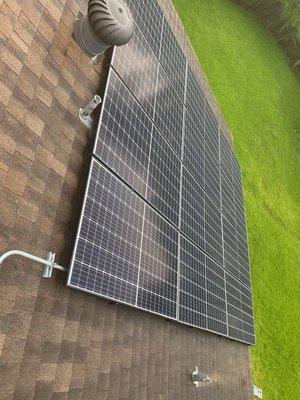 Solar panel installation