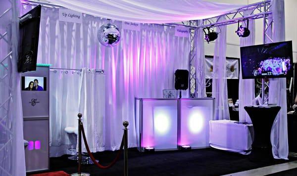 Elegant Entertainment Bridal Show Booth Aug 2013.