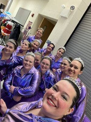 Adult hiphop back stage before their Nutcracker performance!