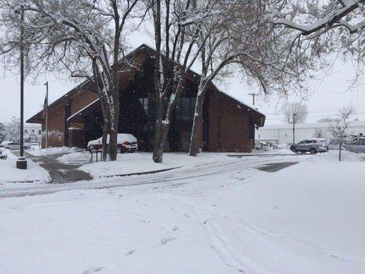 winter wonderland at PREMIER MEMBERS CREDIT UNION, 5505 Arapahoe Avenue, Boulder, Colorado, 80303.