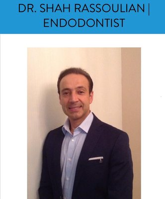 Meet our Endodontist. Expert in Root Canal Treatments.