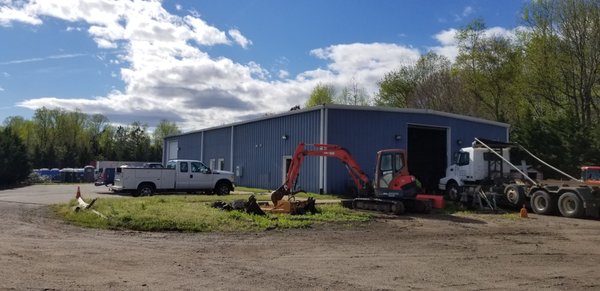 Excavator used for demo services.