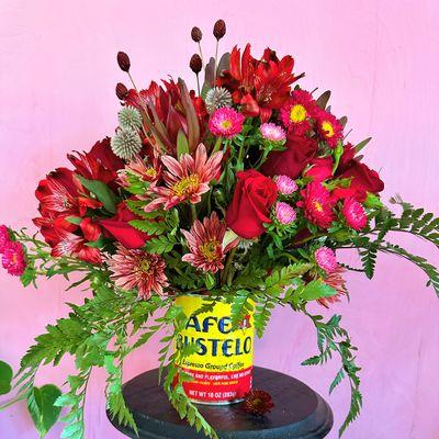 Festive Bouquet in a can!