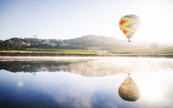 Balloons over the valley