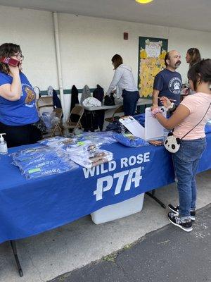 Wild Rose PTA at the school's open house