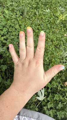 Pride nails! This was a labor of love and I appreciate their patience with my unusual and specific request.