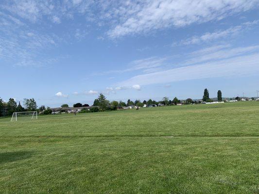 Soccer fields.