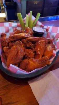 15 wings buffalo.   .75cent on monday!