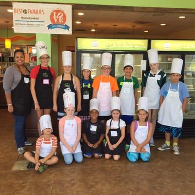 In addition to simplifying dinner, we also teach kids to cook at our kids camps and workshops, and we do super fun cooking birthday parties!