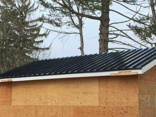 Metal roofing installation