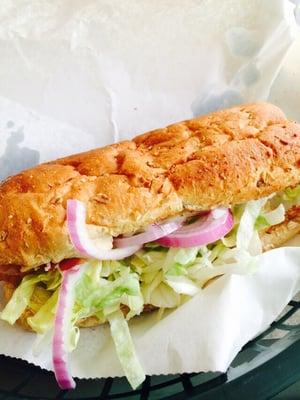 Chicken, bacon, and ranch sub