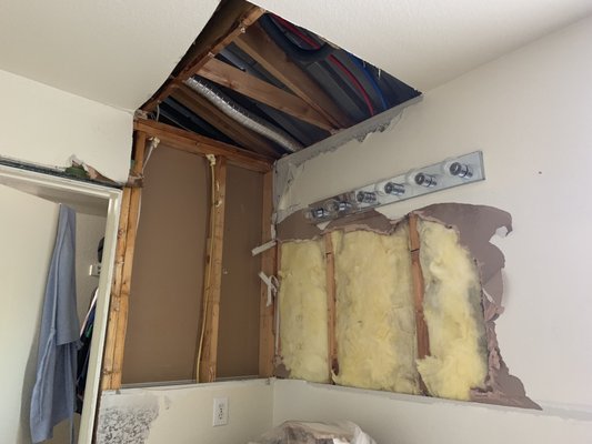 Flooded master bath