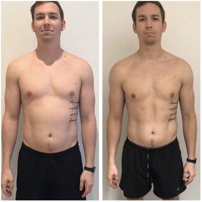 An 8 week transformation without stepping in the gym. All workouts were done at home along with following his CoreSmart Nutrition App Plan.