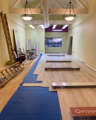 Laminate installation